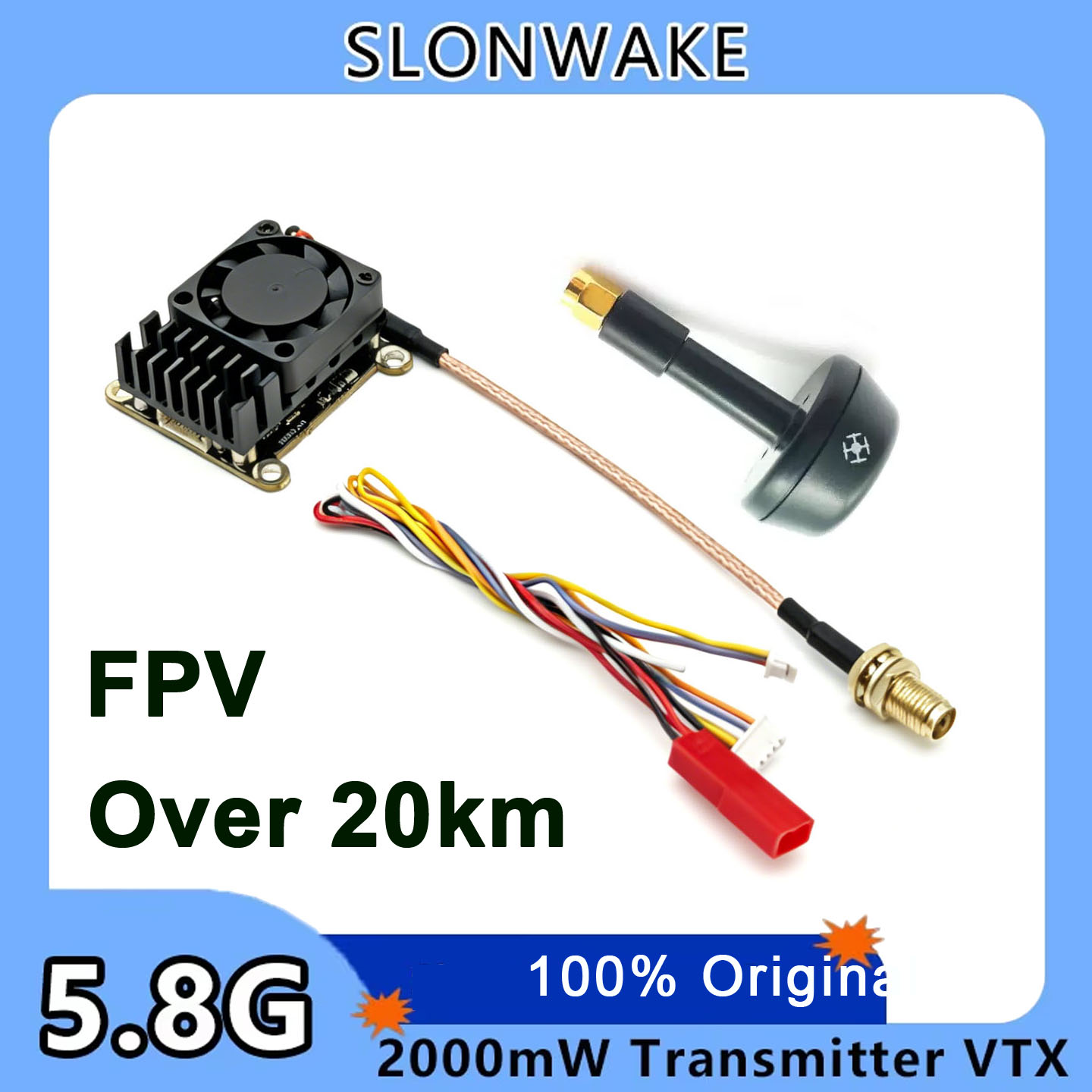 Fpv Drone Receiver - Nowa ulepszona wersja 5.8Ghz 2W regulowany
