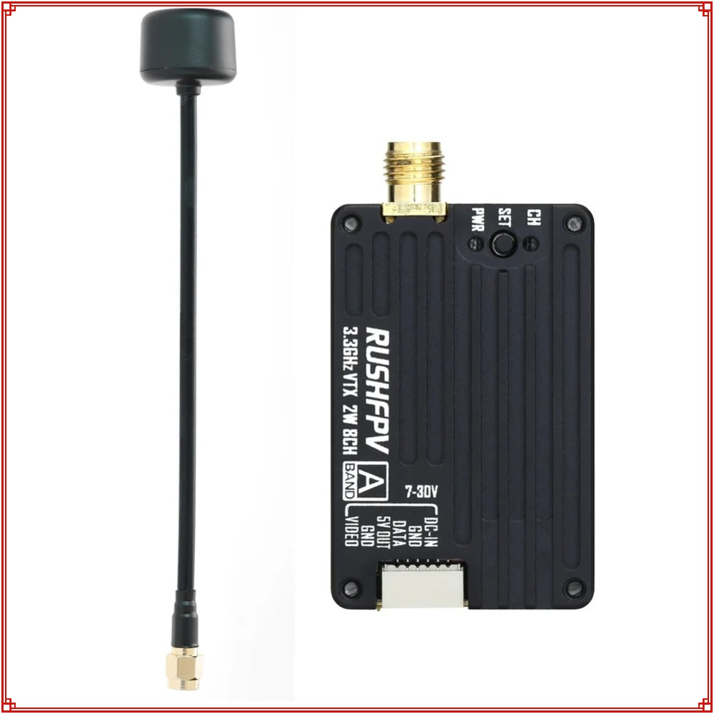 Nowy nadajnik RUSHFPV 3.3G 2W  – Fpv Drone Receiver recenzja i cena