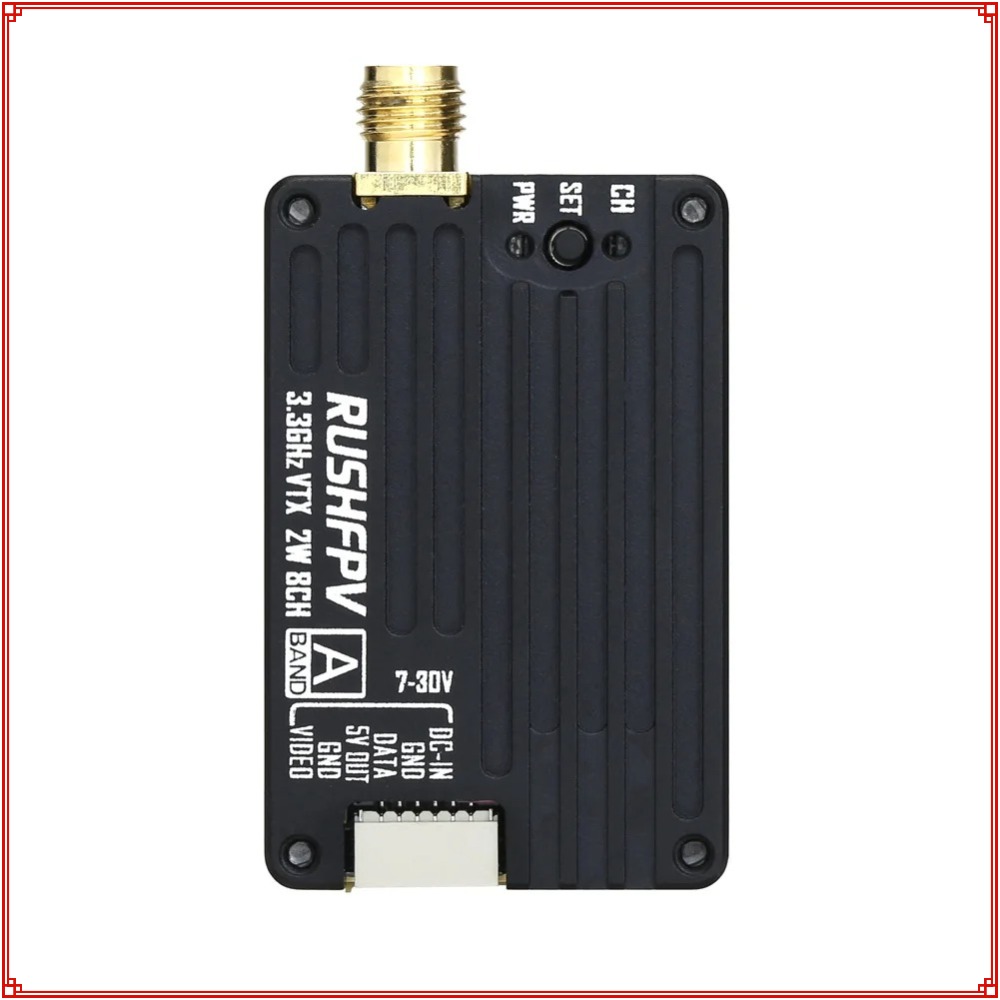Nowy nadajnik RUSHFPV 3.3G 2W  – Fpv Drone Receiver recenzja i cena