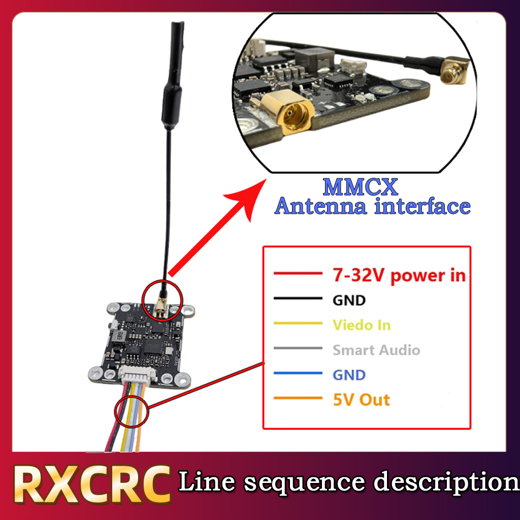 Moduł RXCRC 5.8G 48CH 1.6W VTX – Fpv Drone Receiver recenzja i cena